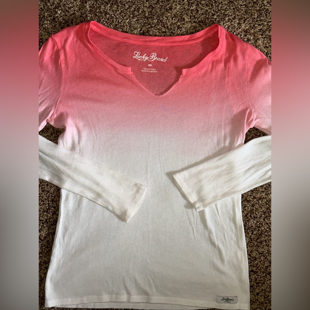 🖤 Lucky Brand king sleeve ombré shirt